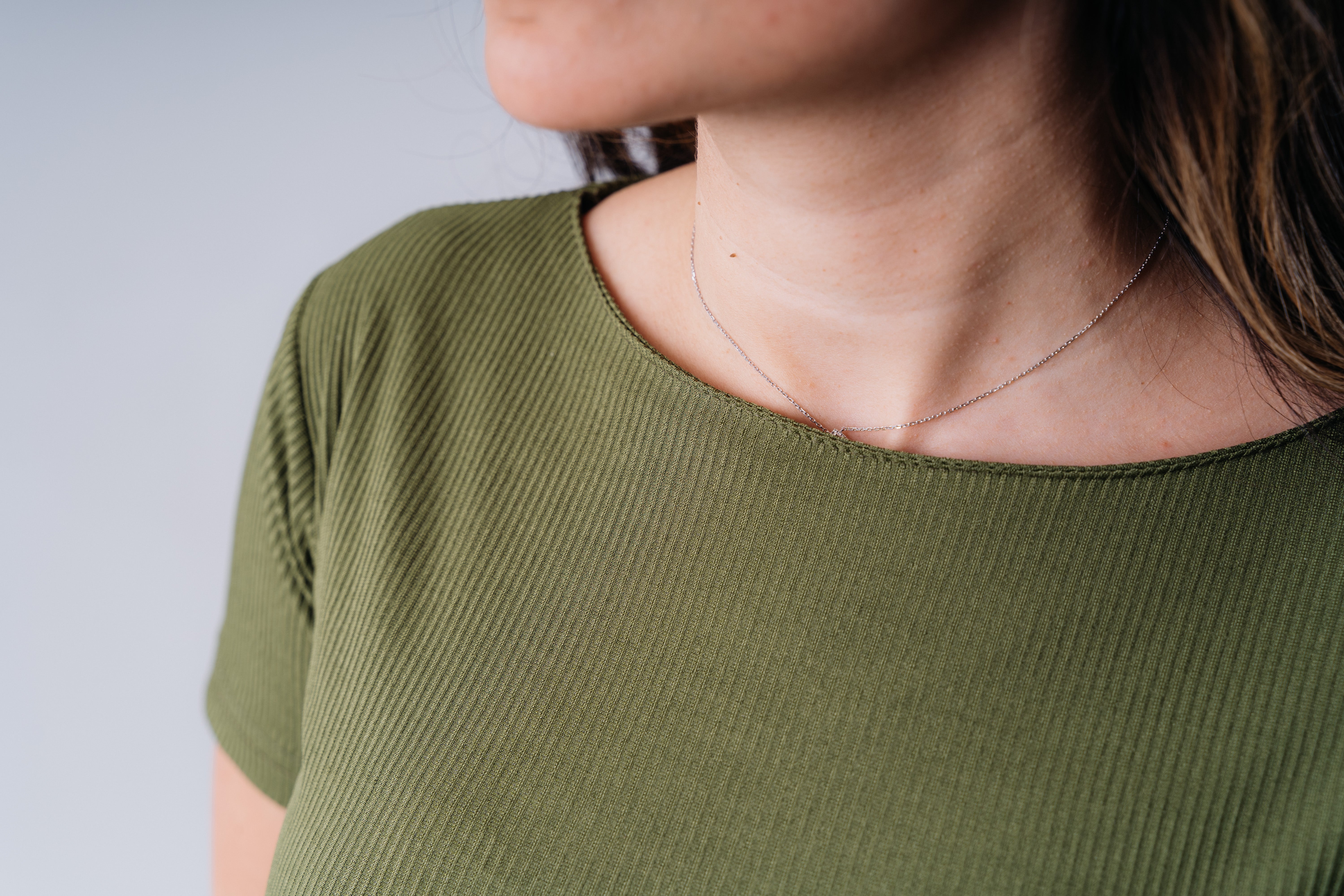 Padded Round Neck Short Sleeves