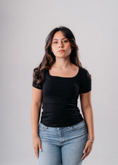 Square Neck Short Sleeve